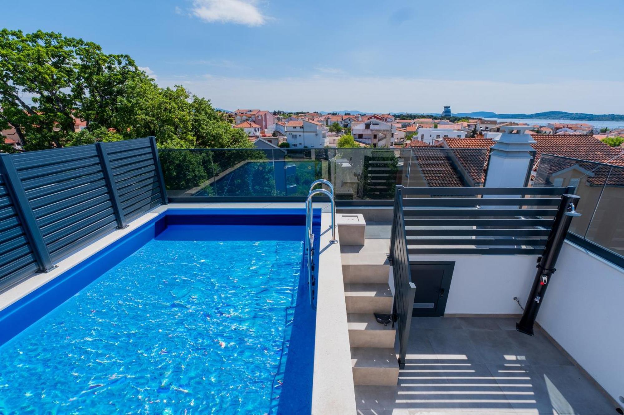 Three-Bedroom Premium Holiday Home Atmosfera With Private Pool&Sauna Vodice Exteriör bild